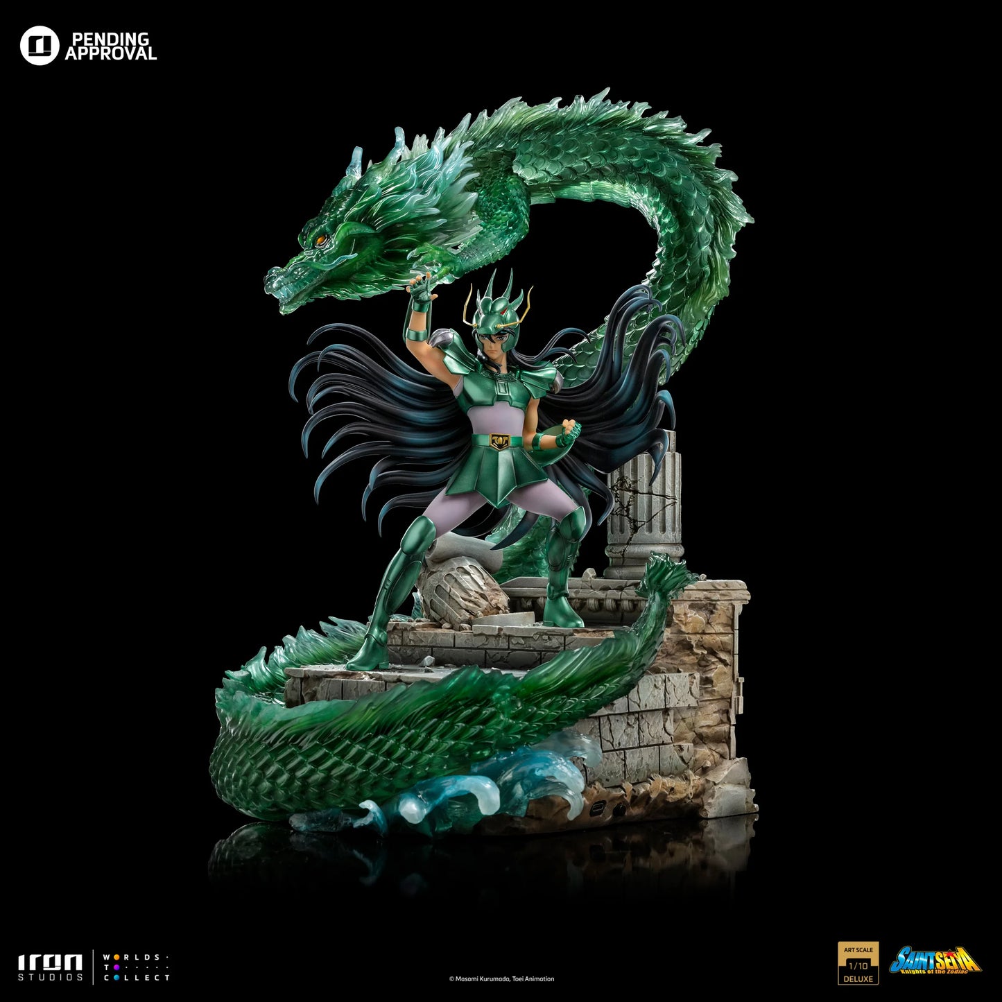 IRON Studios: Saint Seiya - Dragon Shiryu Deluxe Escala De Arte 1/10 Preventa