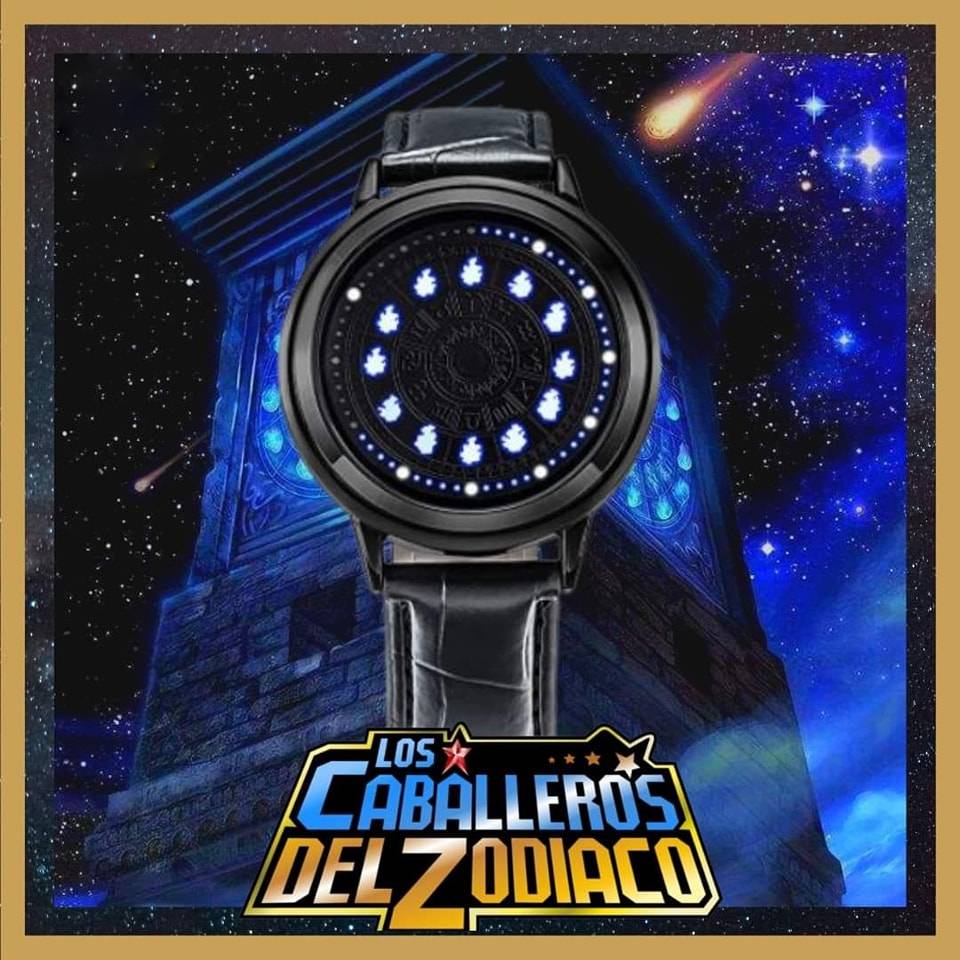 Reloj LED Caballeros Del Zodiaco Llamas del Santuario