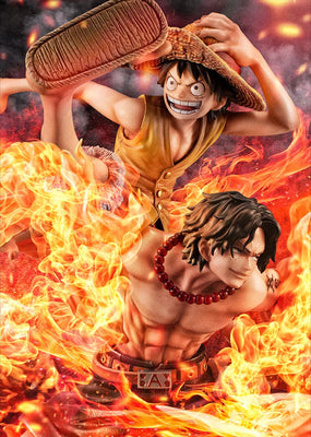 Megahouse Figures Portrait Of Pirates Neo Maximum: One Piece - Luffy Y Ace Bond Between Brothers 20Th Limited Preventa