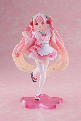 Taito Prize Figure: Hatsune Miku - Sakura Miku Newley Written Japanese Cafe Preventa