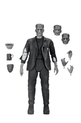 NECA Figura de Accion: Universal Monsters La Novia De Frankenstein - Frankenstein Blanco y Negro 7 Pulgadas Preventa