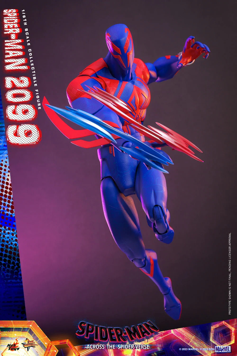 Hot Toys Movie Masterpiece Series: Marvel SpiderMan Across The Spider Verse - SpiderMan 2099 Escala 1/6 Preventa