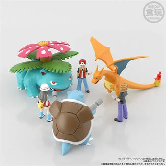 Bandai POKEMON Scale World Kanto Region - Profesor Oak, Charizard, Venasaur y Blastoise