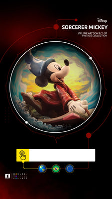 IRON Studios: Disney - Hechicero Mickey Deluxe Escala De Arte 1/10 Preventa