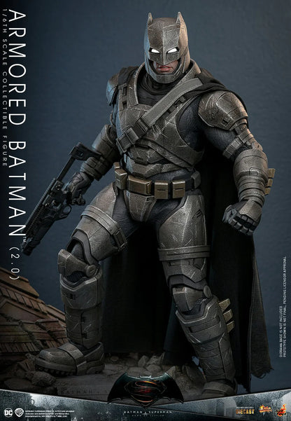 Hot Toys Movie Masterpiece Series Diecast: DC Batman vs Superman Dawn of Justice - Batman Armadura 2.0 Escala 1/6 Preventa