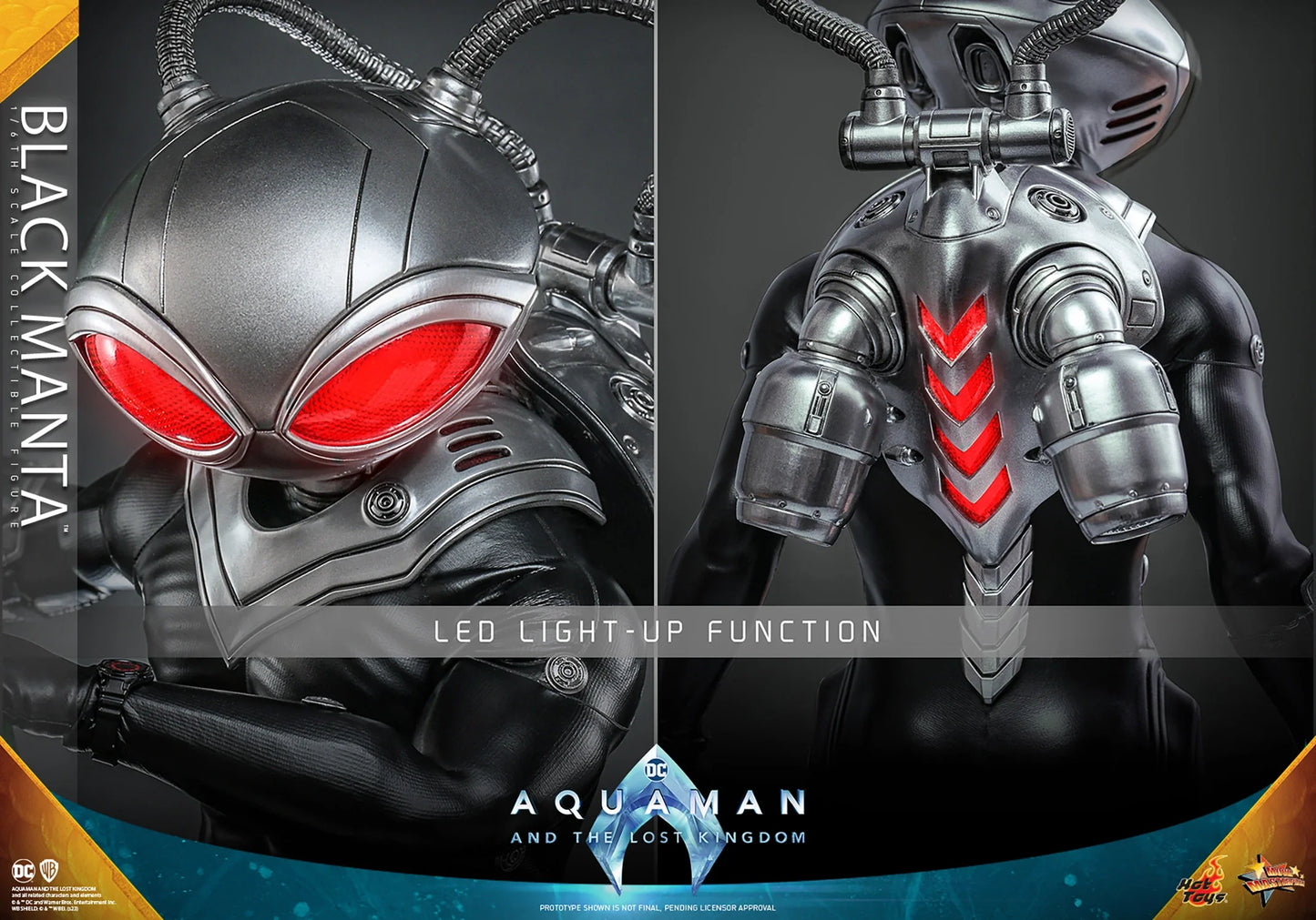 Hot Toys Movie Masterpiece Series: DC Aquaman El Reino Perdido - Black Manta Escala 1/6 Preventa