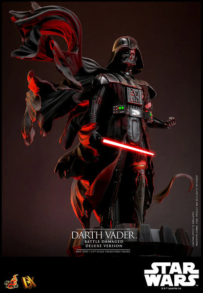 Hot Toys DX Series: Star Wars - Darth Vader En Batalla Con Luz Led Deluxe Escala 1/6 Preventa