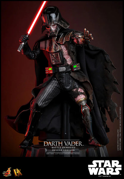 Hot Toys DX Series: Star Wars - Darth Vader En Batalla Con Luz Led Deluxe Escala 1/6 Preventa