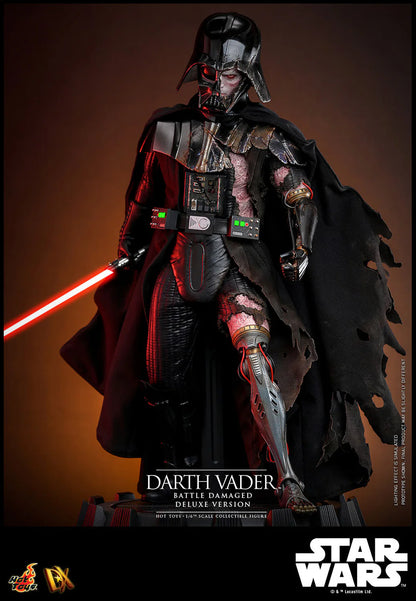 Hot Toys DX Series: Star Wars - Darth Vader En Batalla Con Luz Led Deluxe Escala 1/6 Preventa