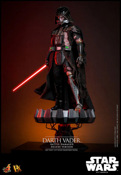 Hot Toys DX Series: Star Wars - Darth Vader En Batalla Con Luz Led Deluxe Escala 1/6 Preventa