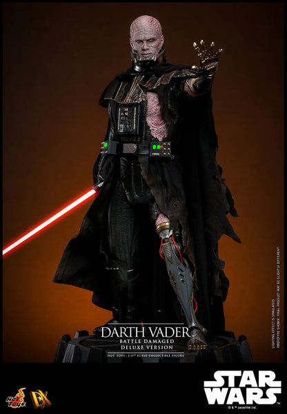 Hot Toys DX Series: Star Wars - Darth Vader En Batalla Con Luz Led Deluxe Escala 1/6 Preventa