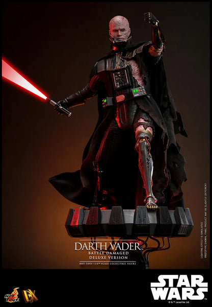 Hot Toys DX Series: Star Wars - Darth Vader En Batalla Con Luz Led Deluxe Escala 1/6 Preventa