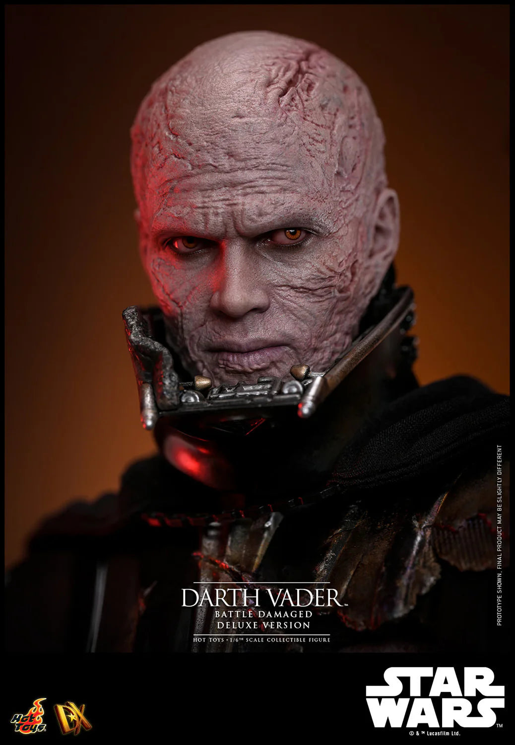 Hot Toys DX Series: Star Wars - Darth Vader En Batalla Con Luz Led Deluxe Escala 1/6 Preventa