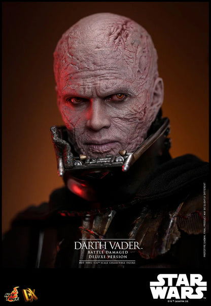 Hot Toys DX Series: Star Wars - Darth Vader En Batalla Con Luz Led Deluxe Escala 1/6 Preventa