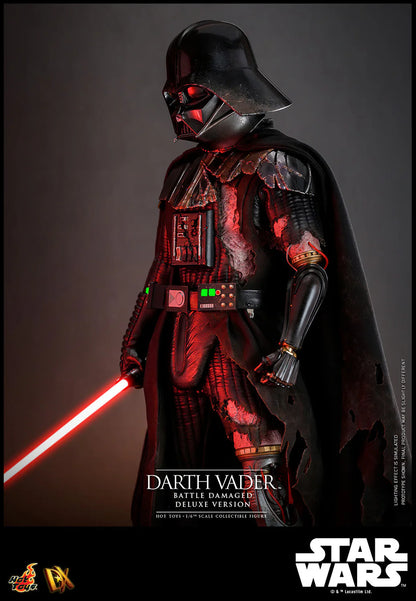 Hot Toys DX Series: Star Wars - Darth Vader En Batalla Con Luz Led Deluxe Escala 1/6 Preventa