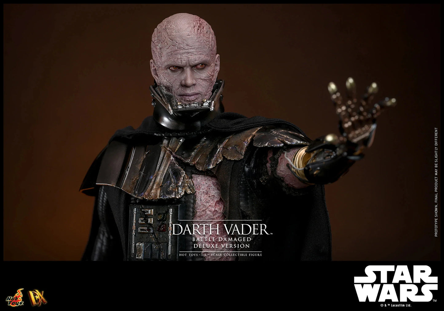 Hot Toys DX Series: Star Wars - Darth Vader En Batalla Con Luz Led Deluxe Escala 1/6 Preventa