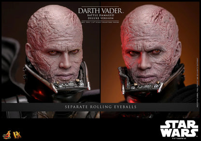 Hot Toys DX Series: Star Wars - Darth Vader En Batalla Con Luz Led Deluxe Escala 1/6 Preventa