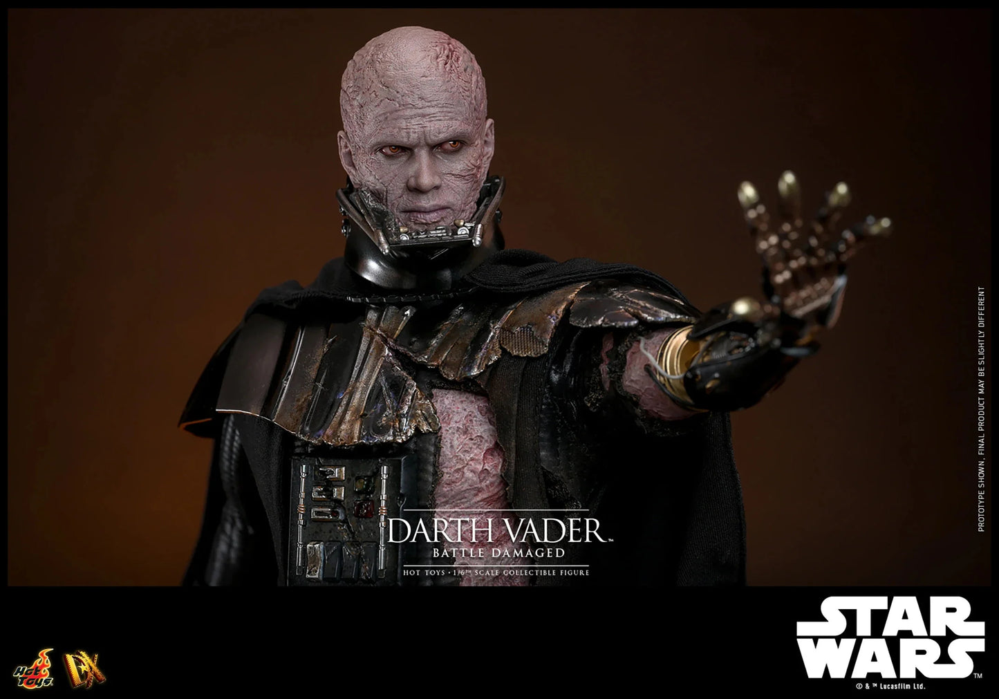 Hot Toys DX Series: Star Wars - Darth Vader En Batalla Con Luz Led Escala 1/6 Preventa