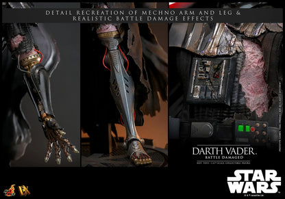 Hot Toys DX Series: Star Wars - Darth Vader En Batalla Con Luz Led Escala 1/6 Preventa