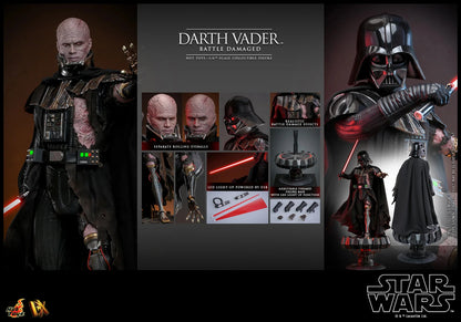 Hot Toys DX Series: Star Wars - Darth Vader En Batalla Con Luz Led Escala 1/6 Preventa