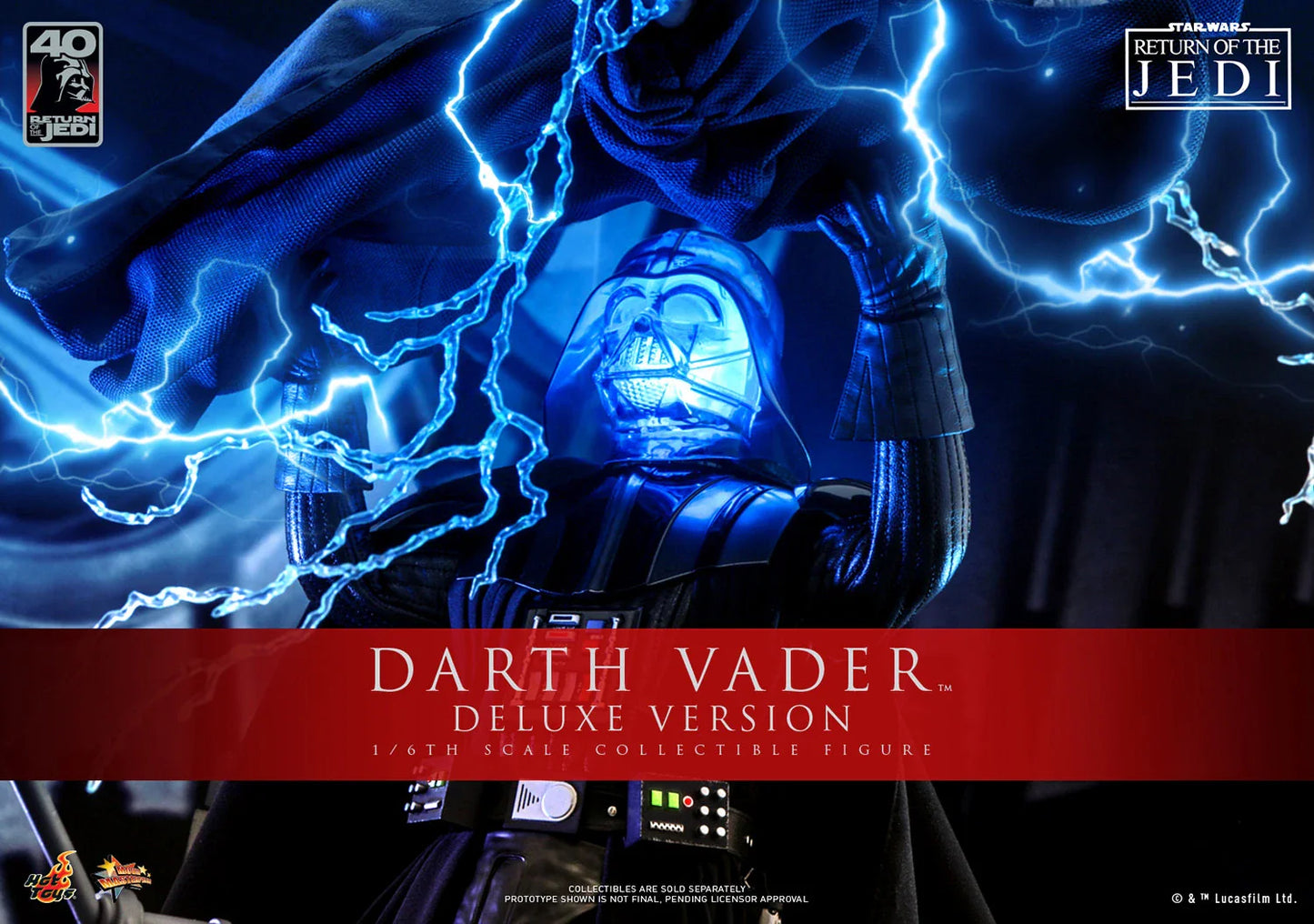 Hot Toys Star Wars: Return Of The Jedi 40 Aniversario - Darth Vader Deluxe Escala 1/6 Preventa