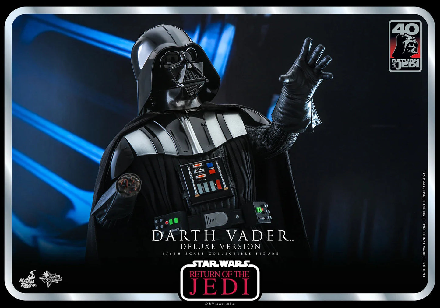 Hot Toys Star Wars: Return Of The Jedi 40 Aniversario - Darth Vader Deluxe Escala 1/6 Preventa