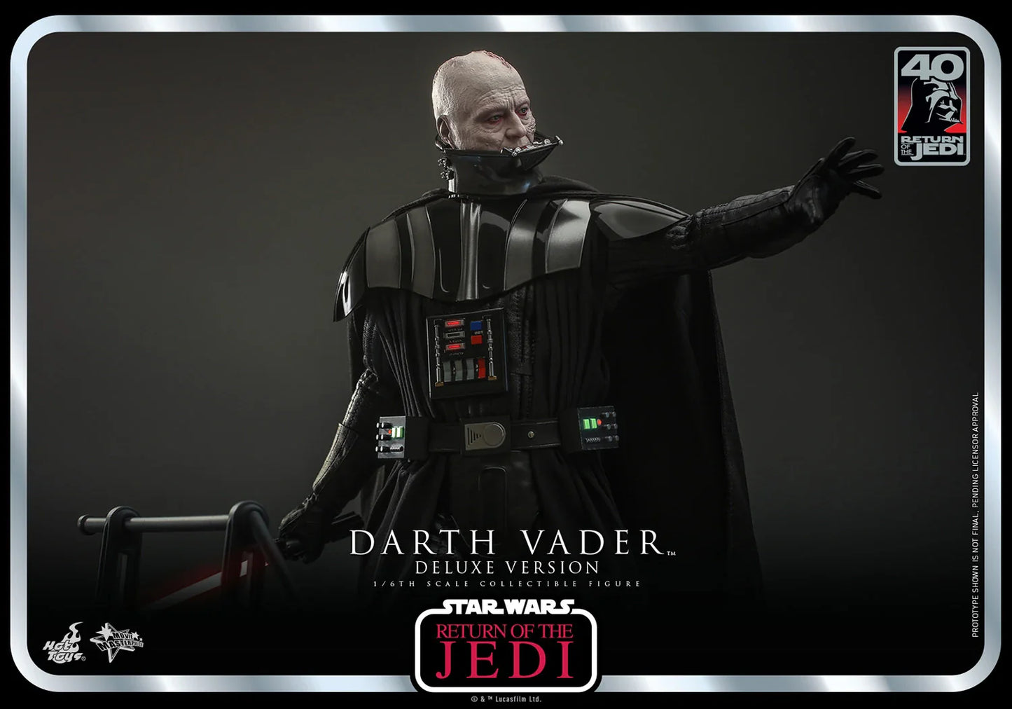 Hot Toys Star Wars: Return Of The Jedi 40 Aniversario - Darth Vader Deluxe Escala 1/6 Preventa