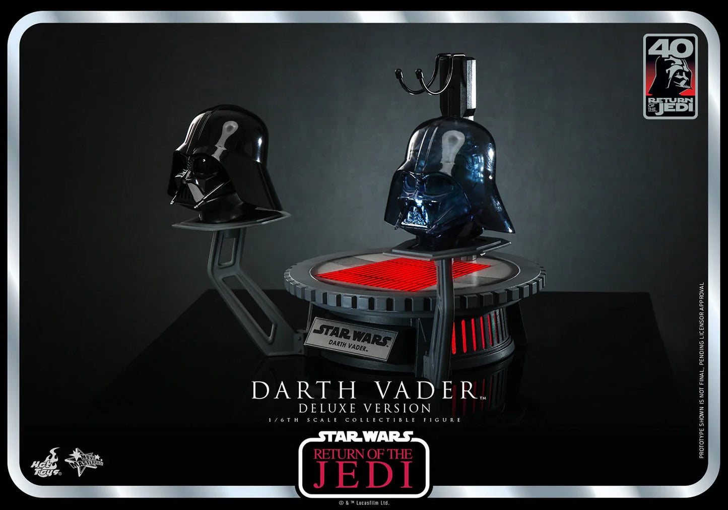 Hot Toys Star Wars: Return Of The Jedi 40 Aniversario - Darth Vader Deluxe Escala 1/6 Preventa