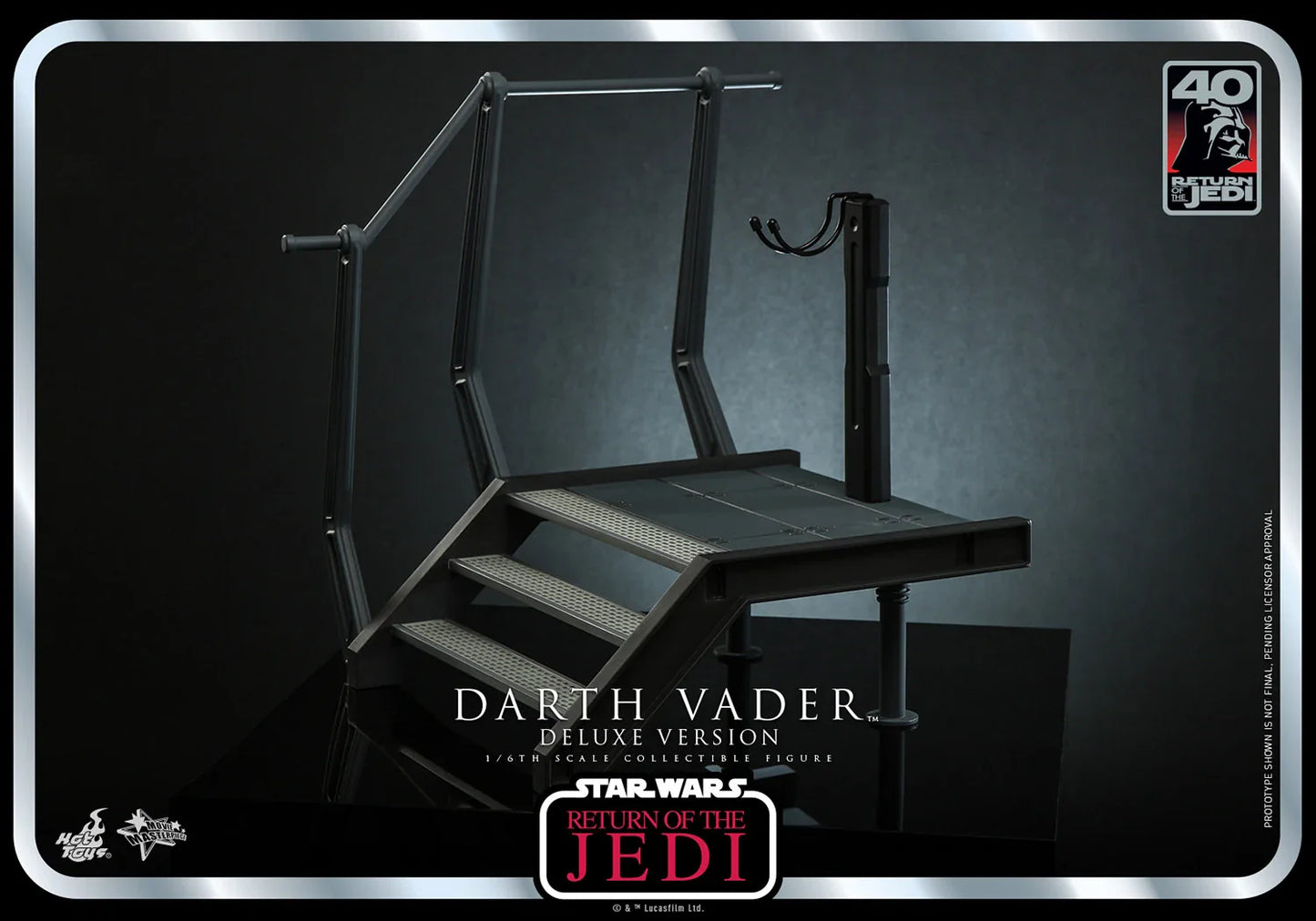 Hot Toys Star Wars: Return Of The Jedi 40 Aniversario - Darth Vader Deluxe Escala 1/6 Preventa