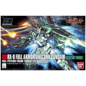 Bandai Hobby Gunpla High Grade Model Kit: Mobile Suit Gundam Unicorn - Full Armor Destroy 178 Escala 1/144 Kit De Plastico