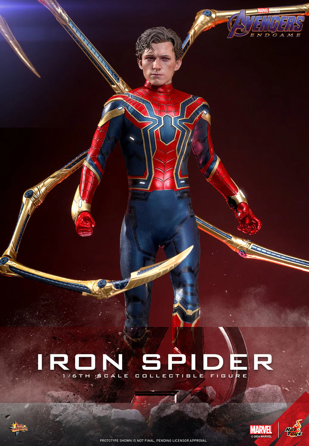 Hot Toys Movie Masterpiece Series: Marvel Avengers Endgame - Iron Spider Escala 1/6 Preventa