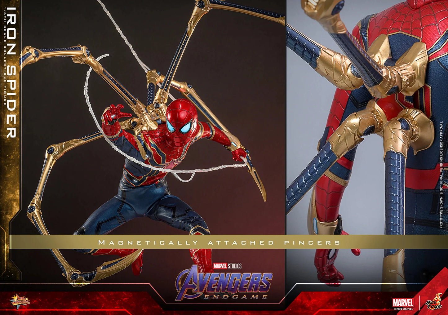 Hot Toys Movie Masterpiece Series: Marvel Avengers Endgame - Iron Spider Escala 1/6 Preventa