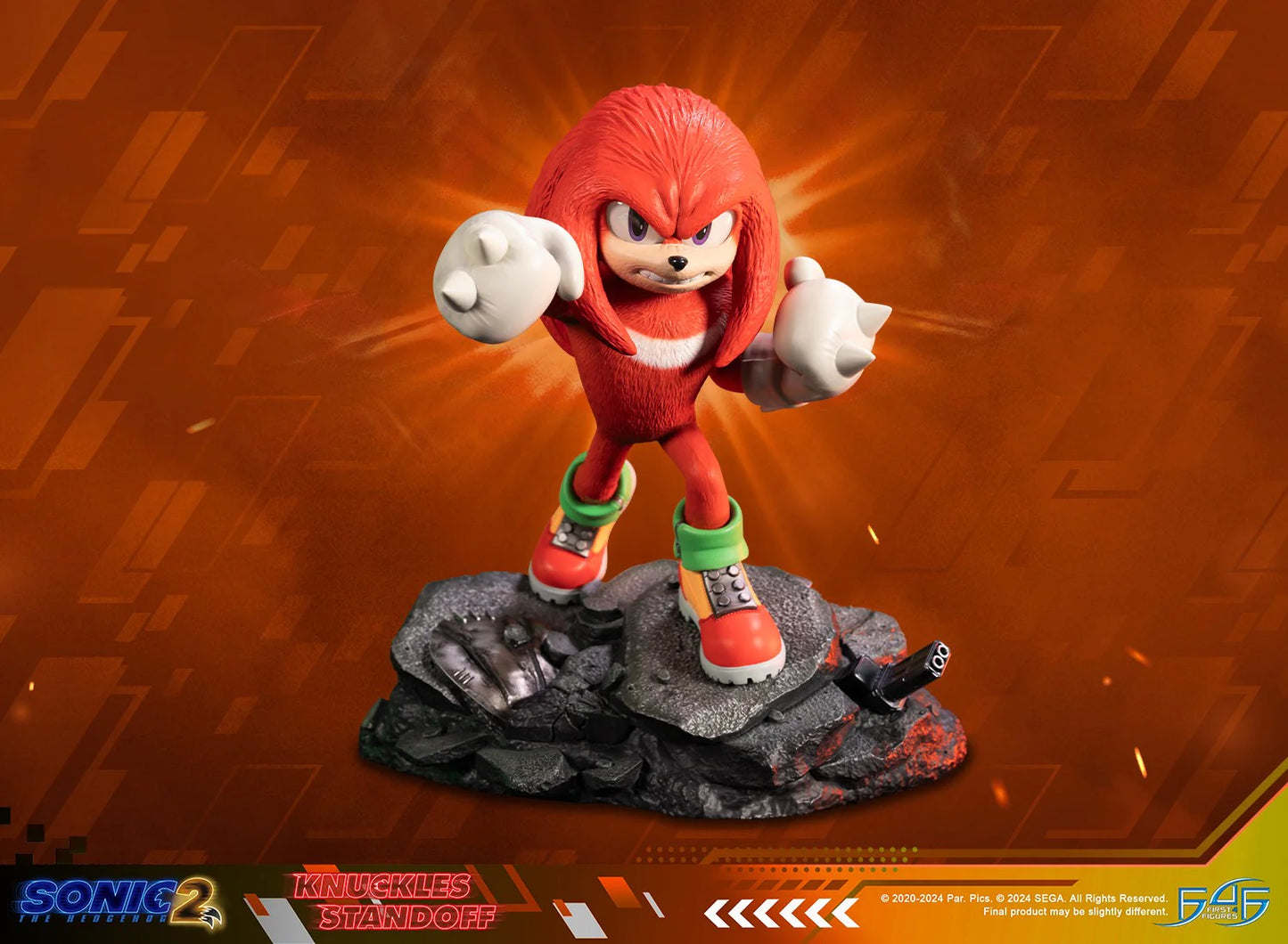 First 4 Figures: Sonic the Hedgehog 2 - Knuckles Standoff Estandar 11 Pulgadas Preventa