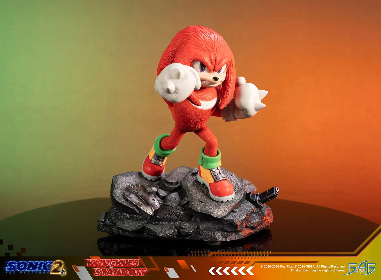 First 4 Figures: Sonic the Hedgehog 2 - Knuckles Standoff Estandar 11 Pulgadas Preventa