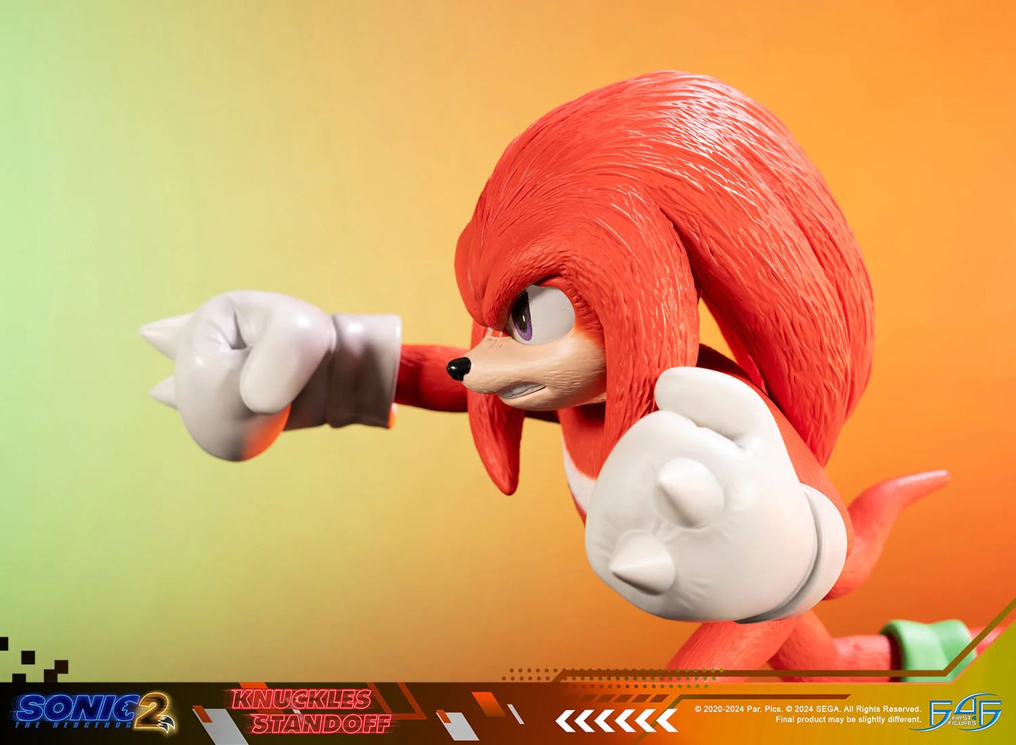 First 4 Figures: Sonic the Hedgehog 2 - Knuckles Standoff Estandar 11 Pulgadas Preventa