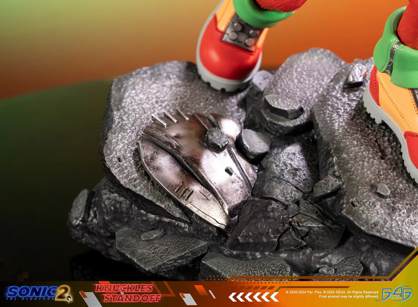 First 4 Figures: Sonic the Hedgehog 2 - Knuckles Standoff Estandar 11 Pulgadas Preventa