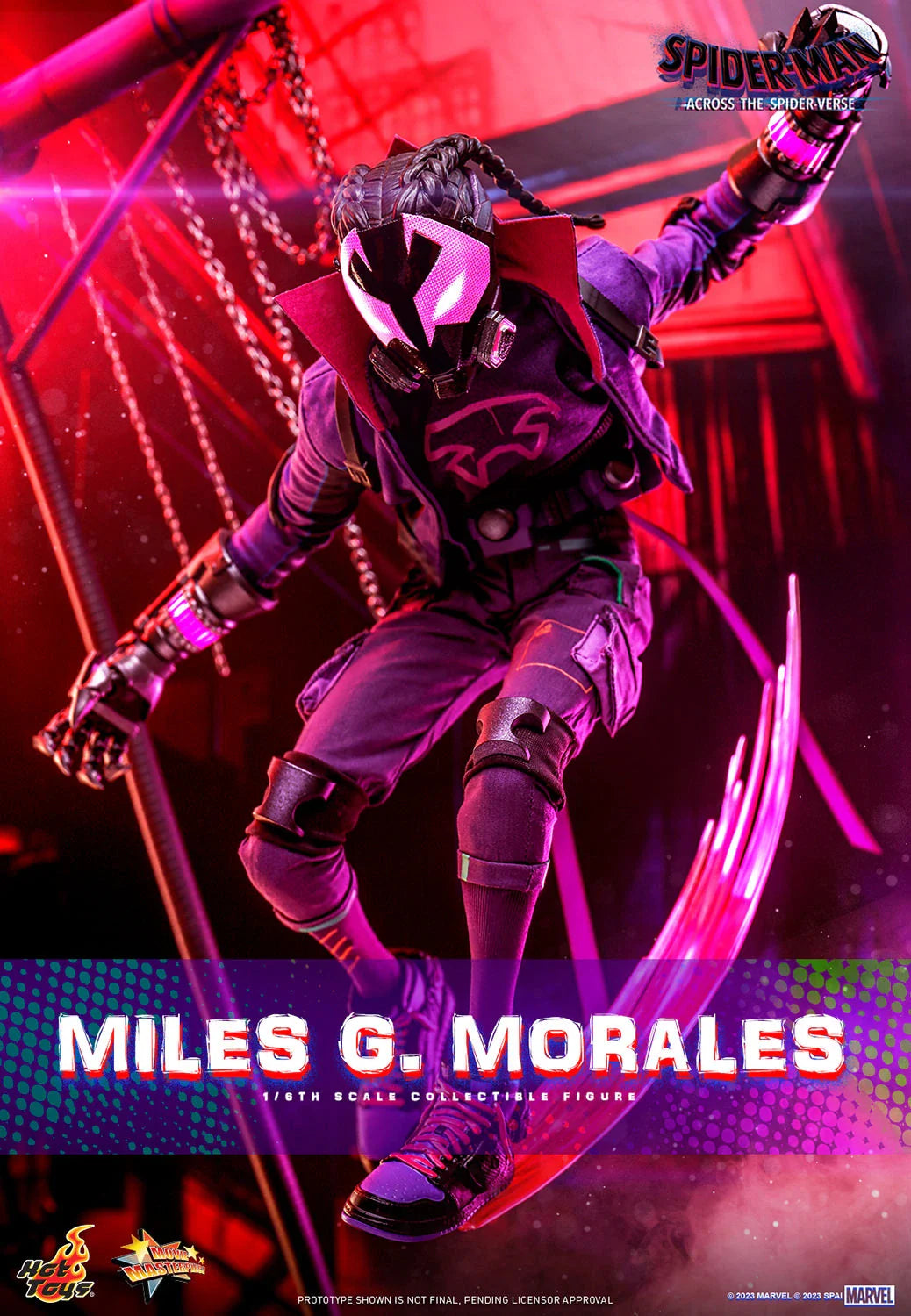 Hot Toys Movie Masterpiece Series: Marvel Spiderman Across The SpiderVerse - Miles G Morales Escala 1/6 Preventa