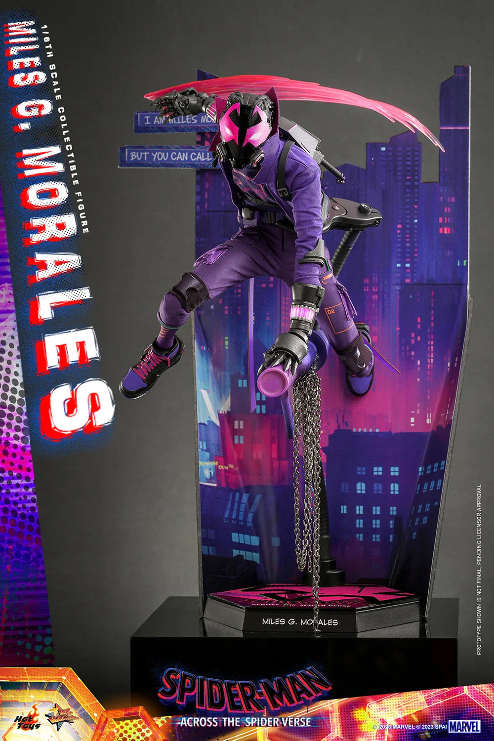 Hot Toys Movie Masterpiece Series: Marvel Spiderman Across The SpiderVerse - Miles G Morales Escala 1/6 Preventa