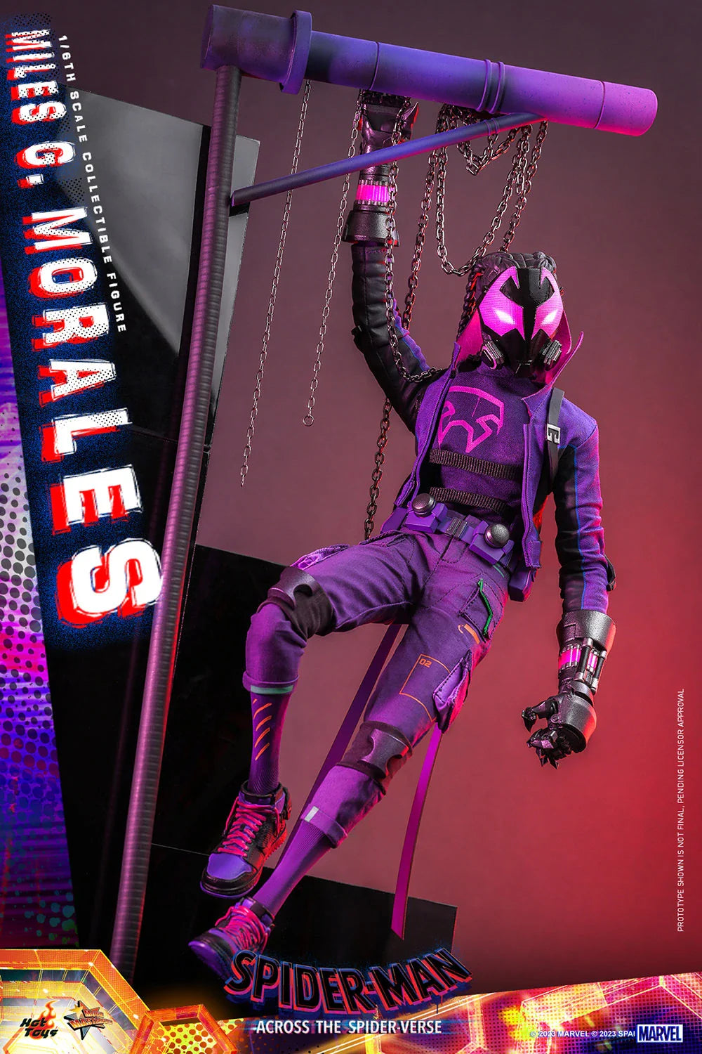 Hot Toys Movie Masterpiece Series: Marvel Spiderman Across The SpiderVerse - Miles G Morales Escala 1/6 Preventa