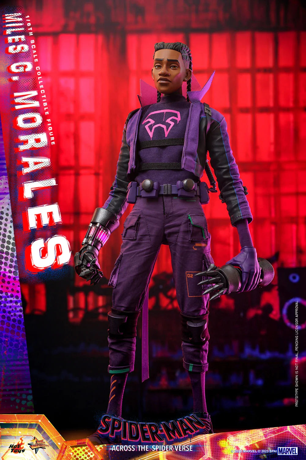 Hot Toys Movie Masterpiece Series: Marvel Spiderman Across The SpiderVerse - Miles G Morales Escala 1/6 Preventa