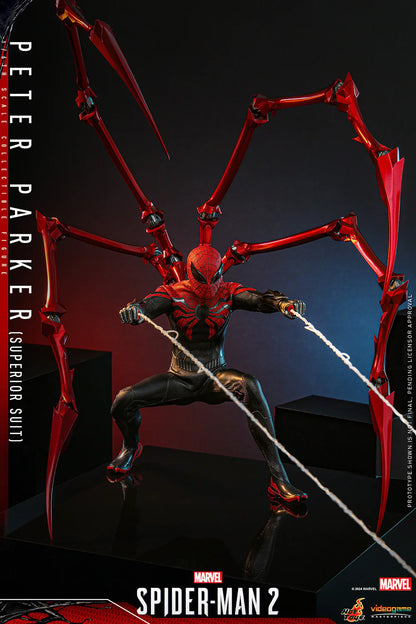 Hot Toys Video Game Masterpiece Series: Marvel Spiderman 2 - Peter Parker Traje Superior Escala 1/ 6 Preventa