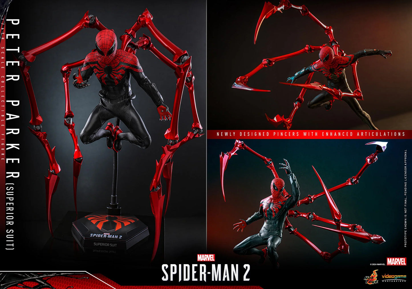 Hot Toys Video Game Masterpiece Series: Marvel Spiderman 2 - Peter Parker Traje Superior Escala 1/ 6 Preventa