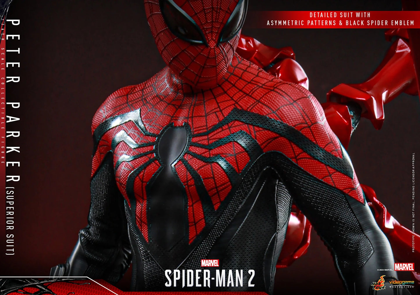 Hot Toys Video Game Masterpiece Series: Marvel Spiderman 2 - Peter Parker Traje Superior Escala 1/ 6 Preventa