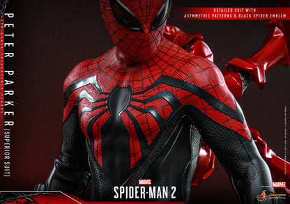 Hot Toys Video Game Masterpiece Series: Marvel Spiderman 2 - Peter Parker Traje Superior Escala 1/ 6 Preventa