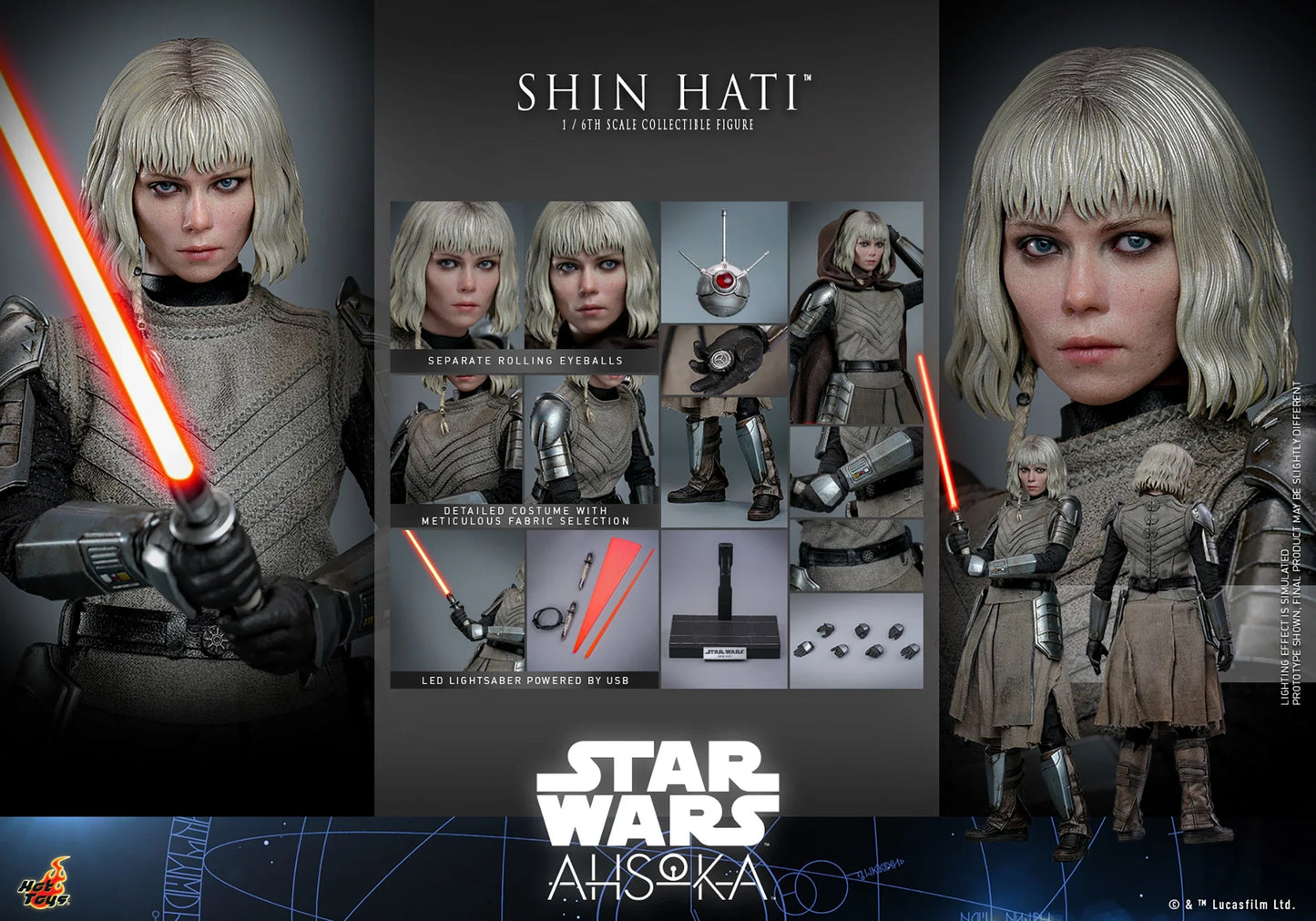 Hot Toys Television Masterpiece Series: Star Wars Ahsoka - Shin Hati Escala 1/6 Preventa