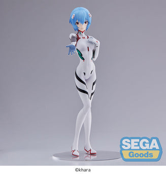 Sega Figures Super Premium: Evangelion 3.0+1.0 Thrice Upon A Time - Rei Ayanami Hand Over Momentary White