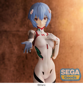 Sega Figures Super Premium: Evangelion 3.0+1.0 Thrice Upon A Time - Rei Ayanami Hand Over Momentary White