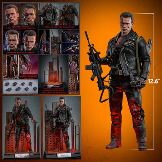 Hot Toys Movie Masterpiece Series: Terminator 2 El Juicio Final - T 800 Battle Damaged Escala 1/6 Preventa