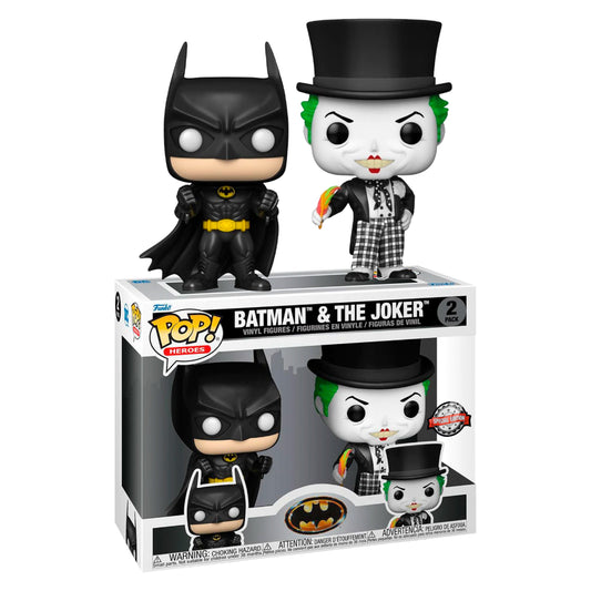 Funko Pop Heroes: DC Batman - Batman y Joker 2 Pack Exclusivo