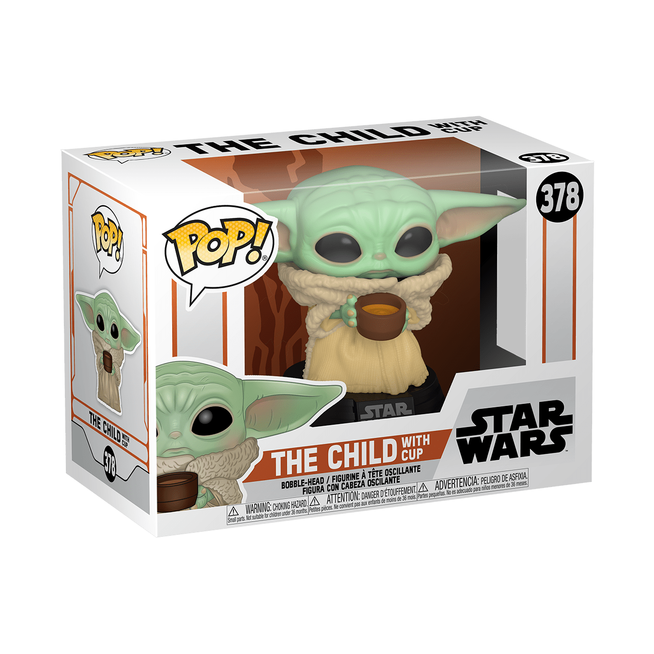 Funko Pop Star Wars: El Mandaloriano - Baby Yoda con taza - Akiba